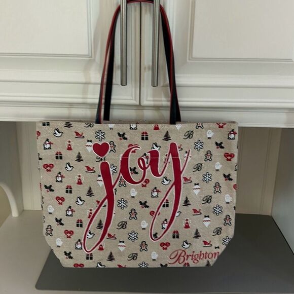 BRIGHTON Christmas JOY Tote - Picture 1 of 5
